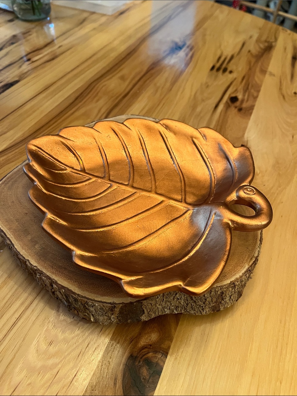 Copper Leaf Dish